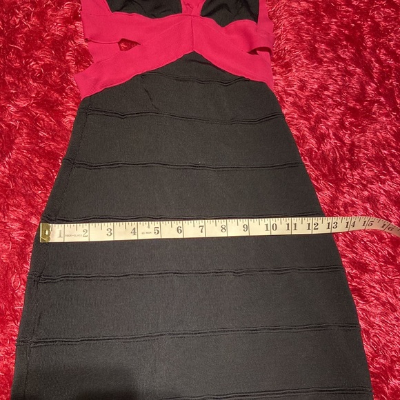 Pink and Black Cut Out Mini Dress Size Small - Picture 13 of 16